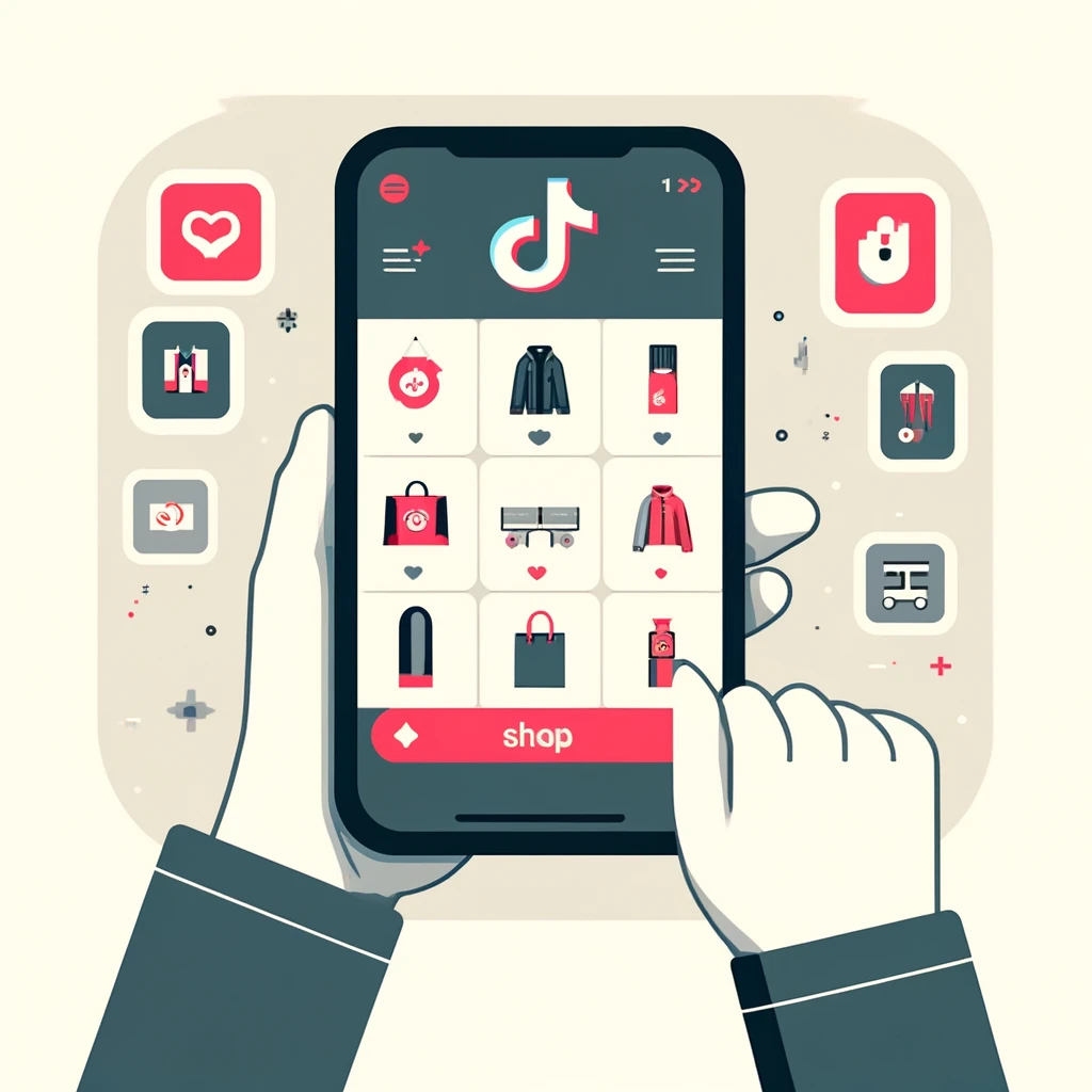 Graphic illustrating TikTok shop