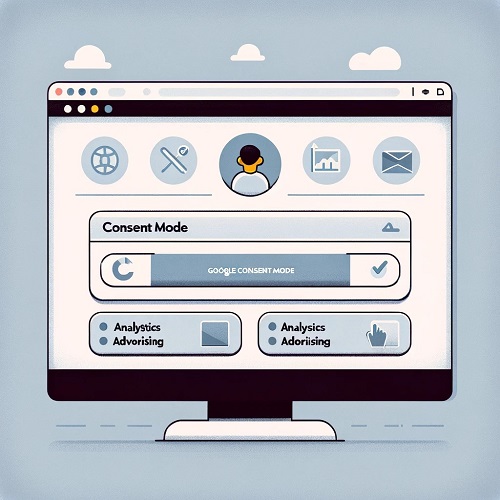 Graphic illustrating Google Consent Mode