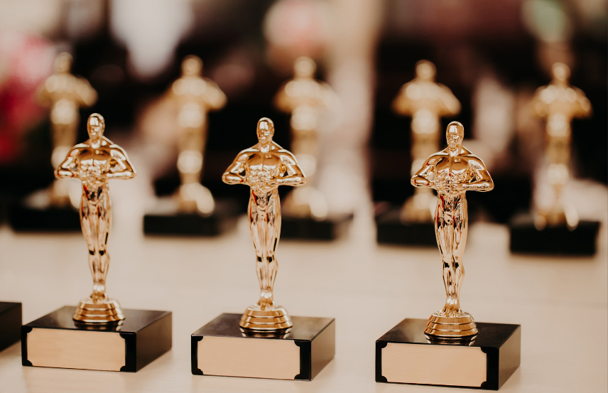 Image of Oscar's award trophies